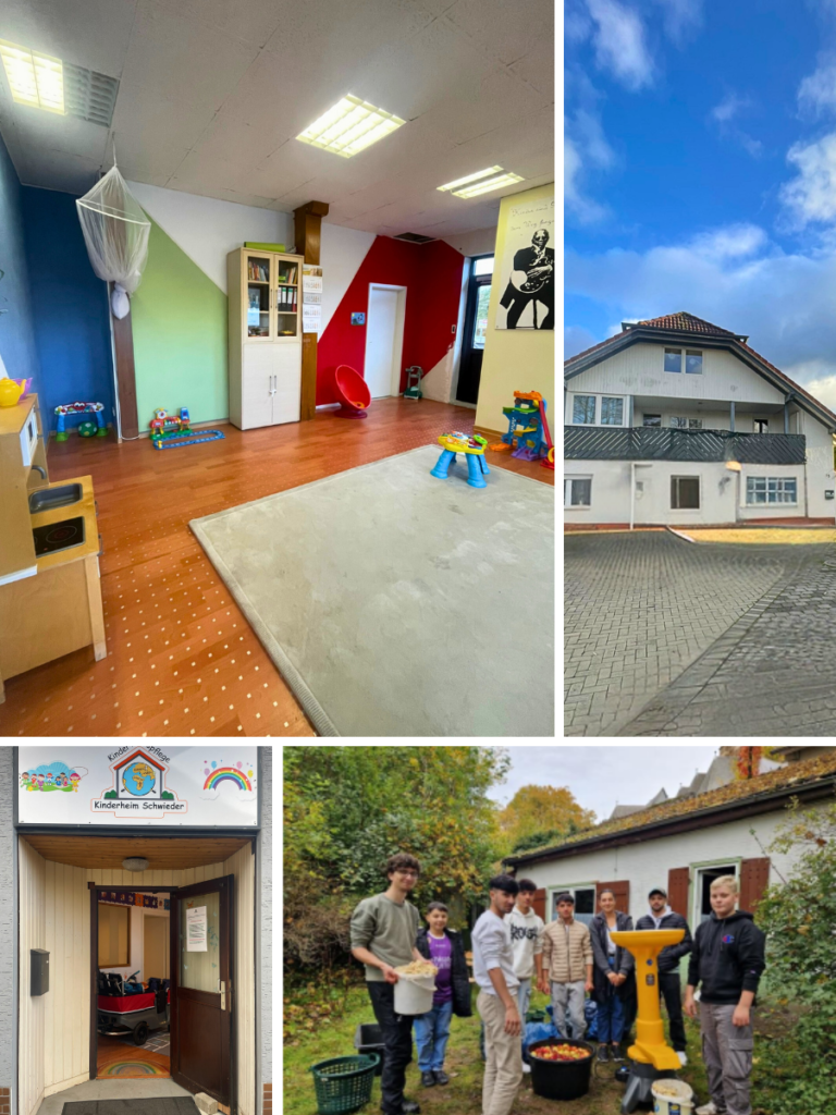 Über uns Collage Kita + Unterkunft Am Bach